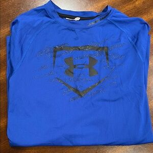 Under Armour Royal Blue Logo Long sleeve Tee